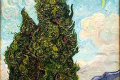 12 Cypresses - Vincent van Gogh 1889 - New York Metropolitan Museum of Art
